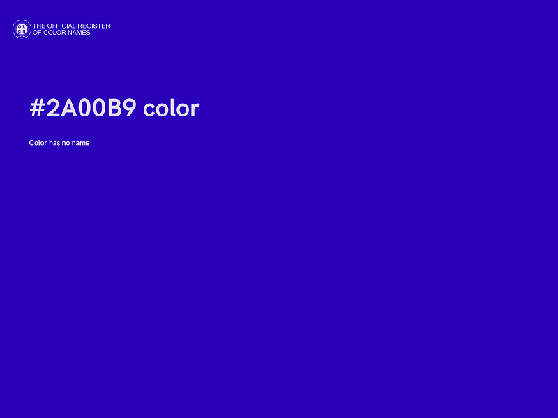 #2A00B9 color image