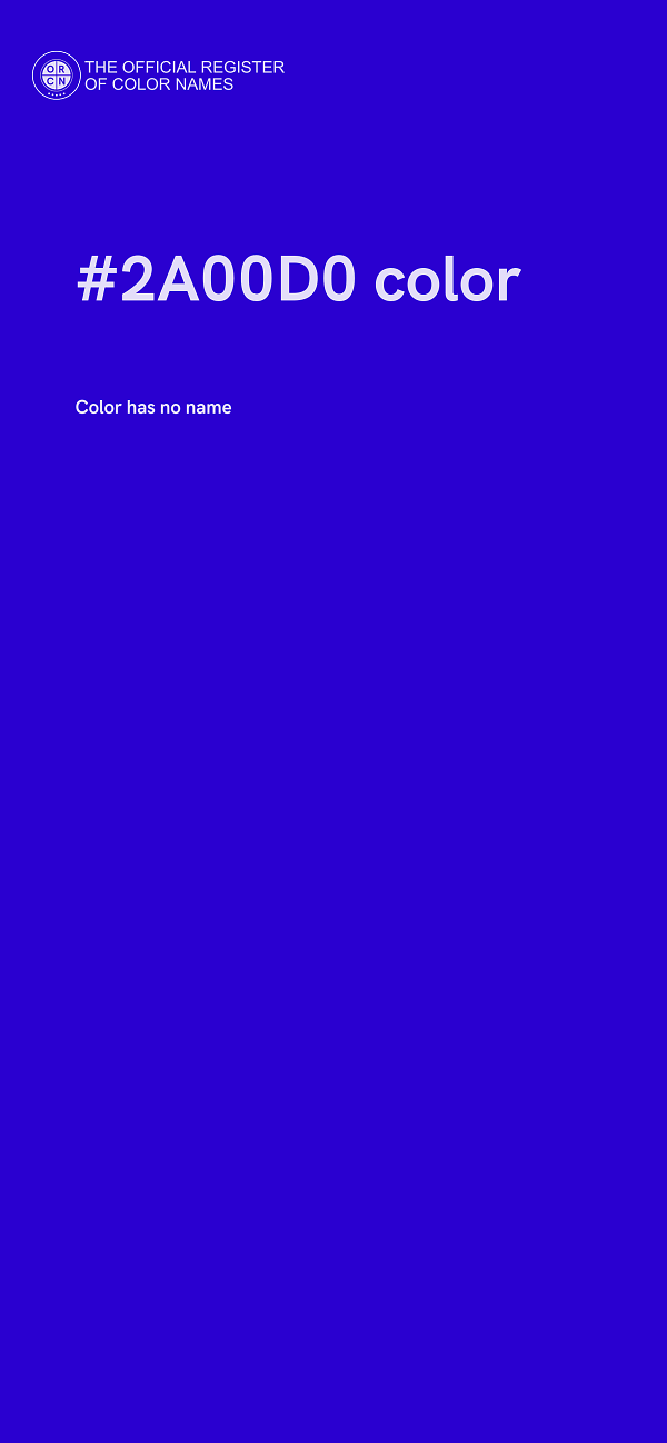 #2A00D0 color image