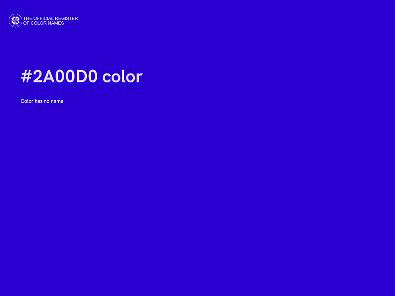 #2A00D0 color image