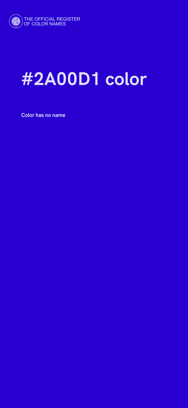 #2A00D1 color image