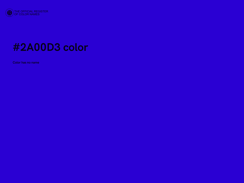 #2A00D3 color image