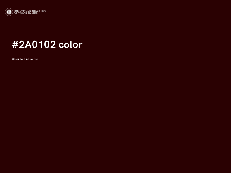 #2A0102 color image