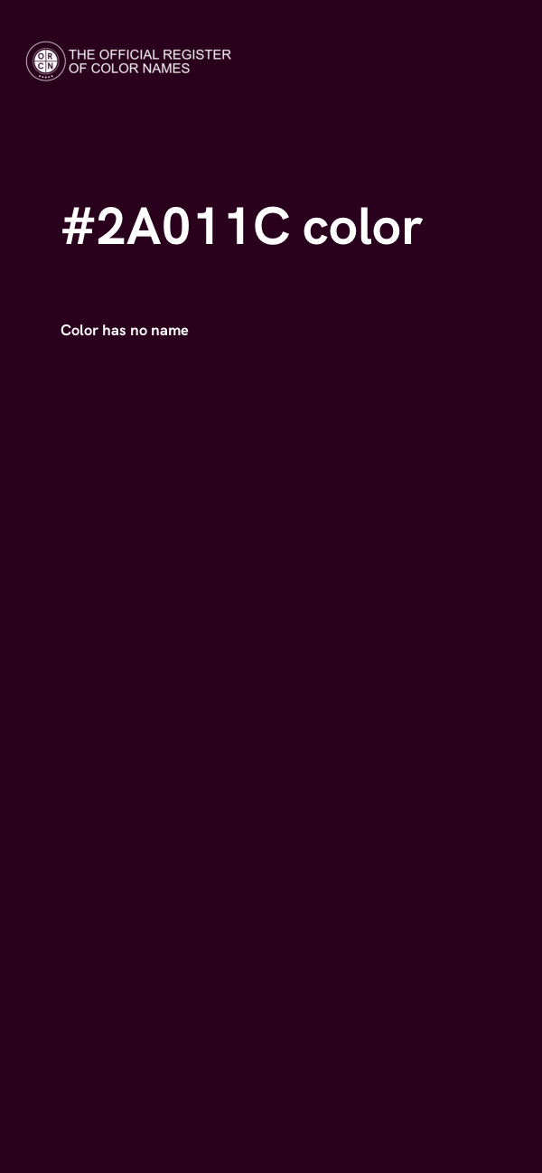 #2A011C color image