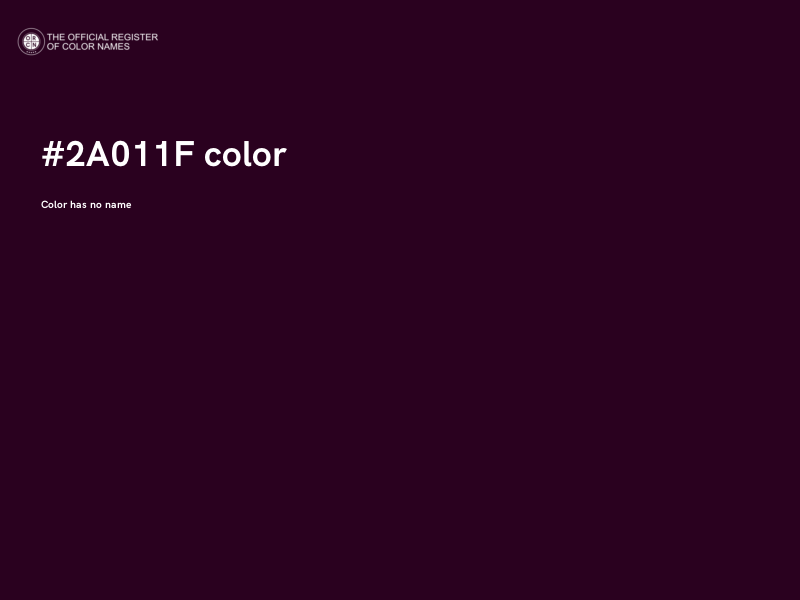 #2A011F color image