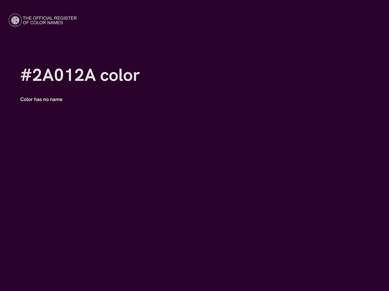 #2A012A color image