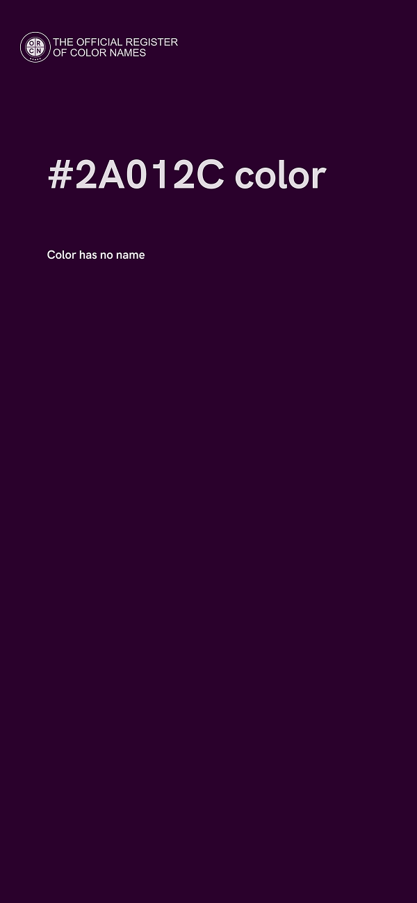 #2A012C color image