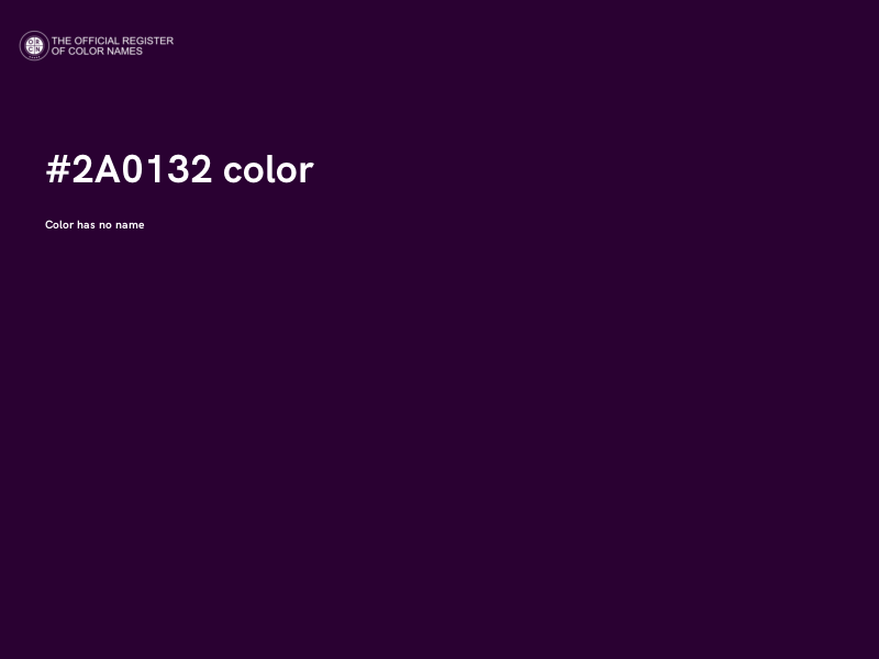 #2A0132 color image