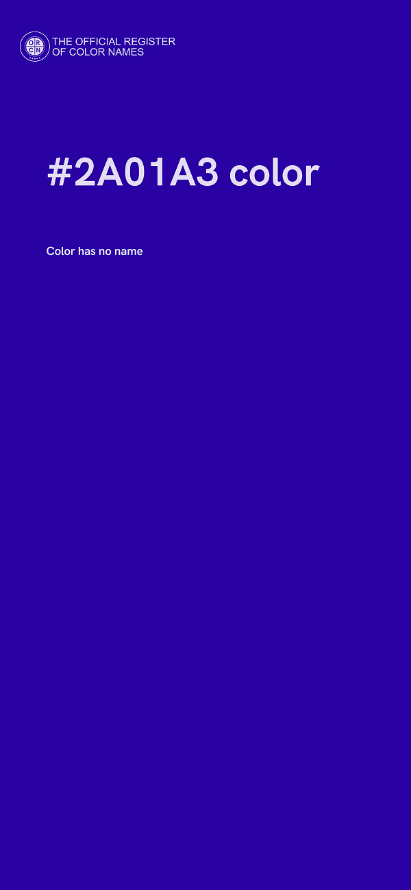 #2A01A3 color image