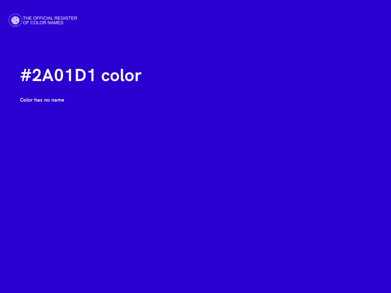 #2A01D1 color image