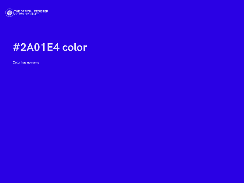 #2A01E4 color image