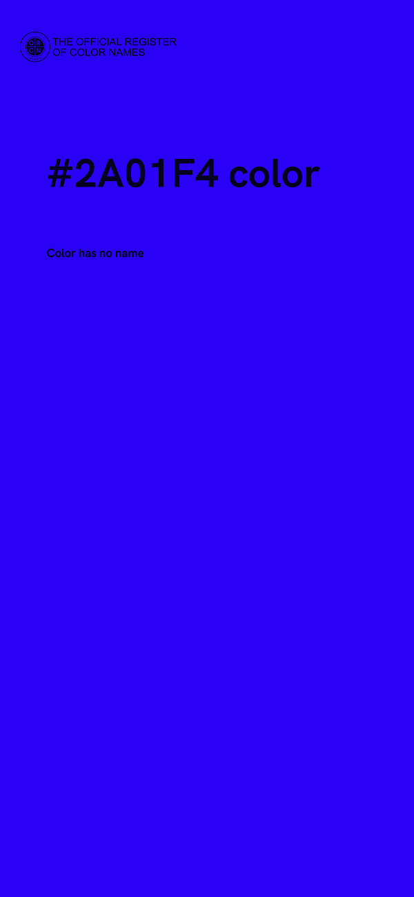 #2A01F4 color image
