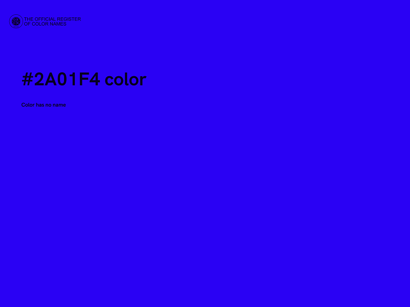 #2A01F4 color image
