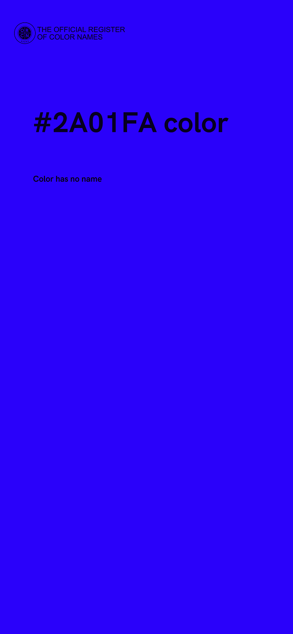#2A01FA color image