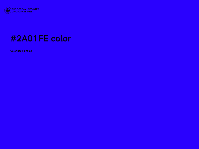 #2A01FE color image