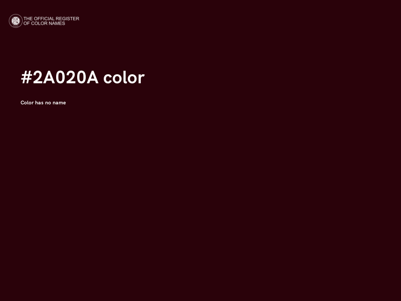 #2A020A color image