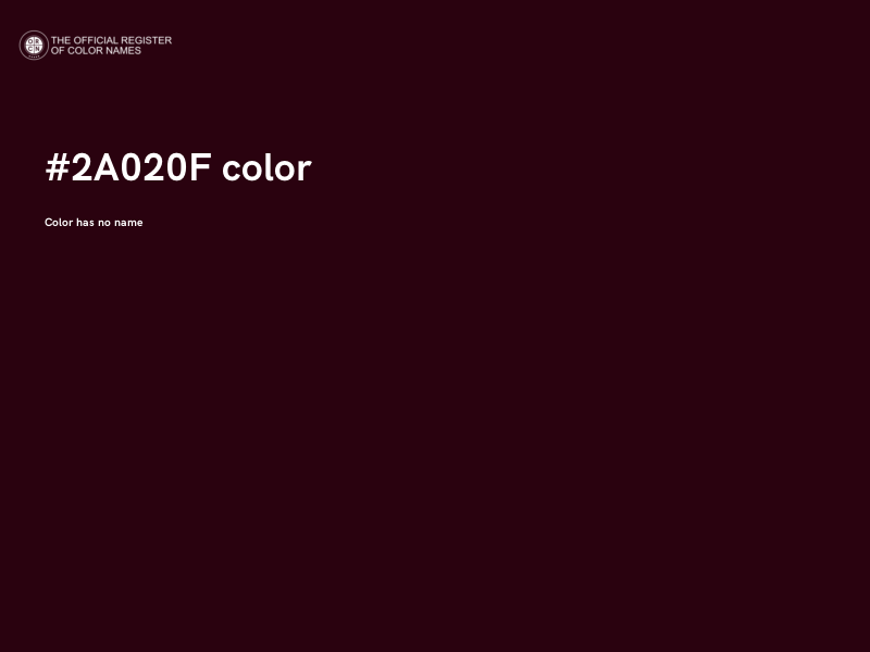 #2A020F color image