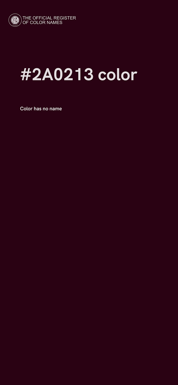#2A0213 color image