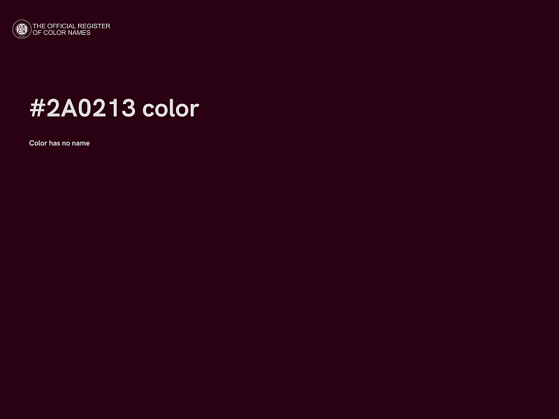 #2A0213 color image