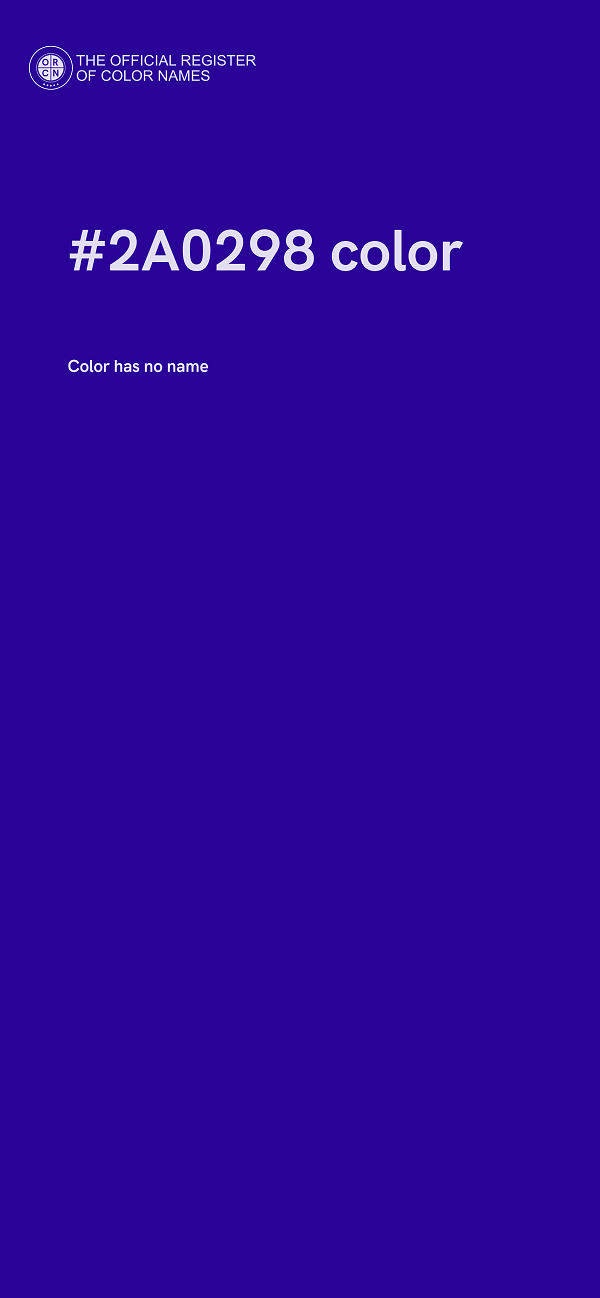 #2A0298 color image