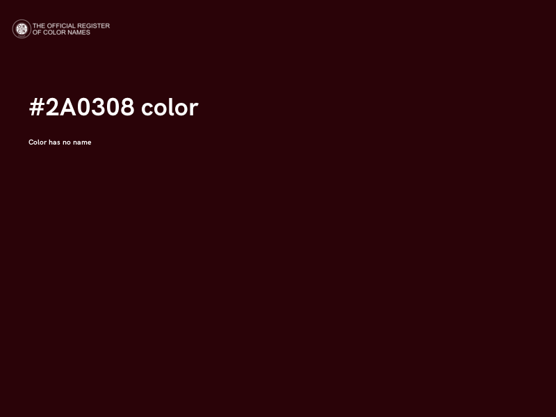 #2A0308 color image