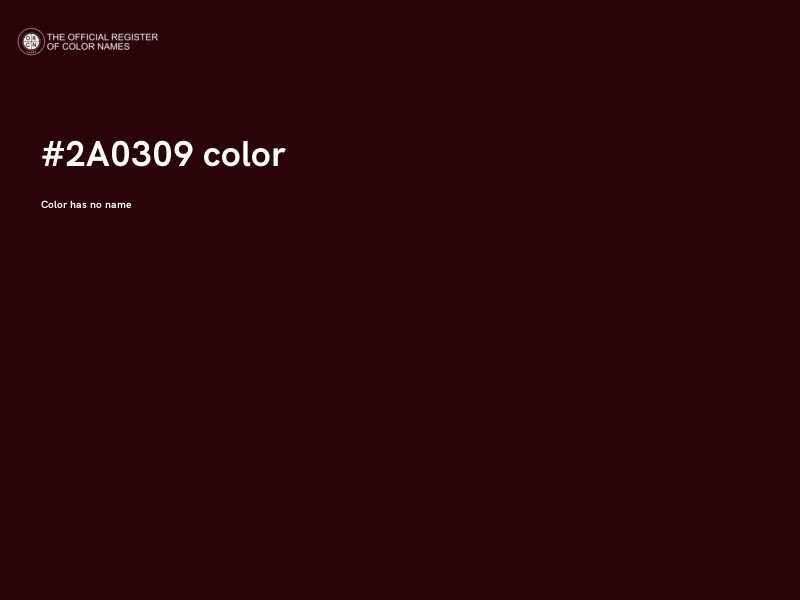 #2A0309 color image
