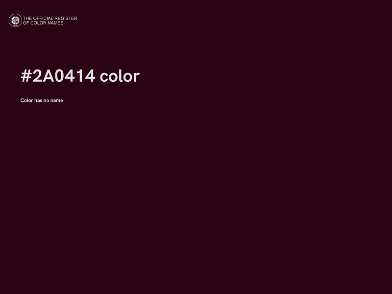 #2A0414 color image