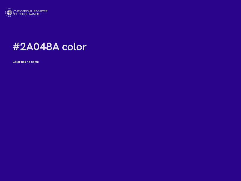 #2A048A color image