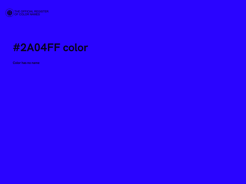#2A04FF color image
