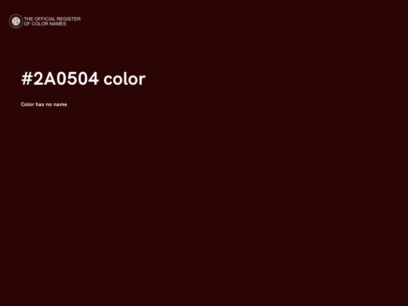 #2A0504 color image