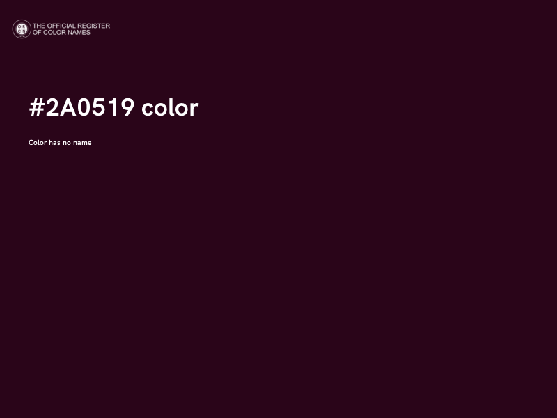 #2A0519 color image