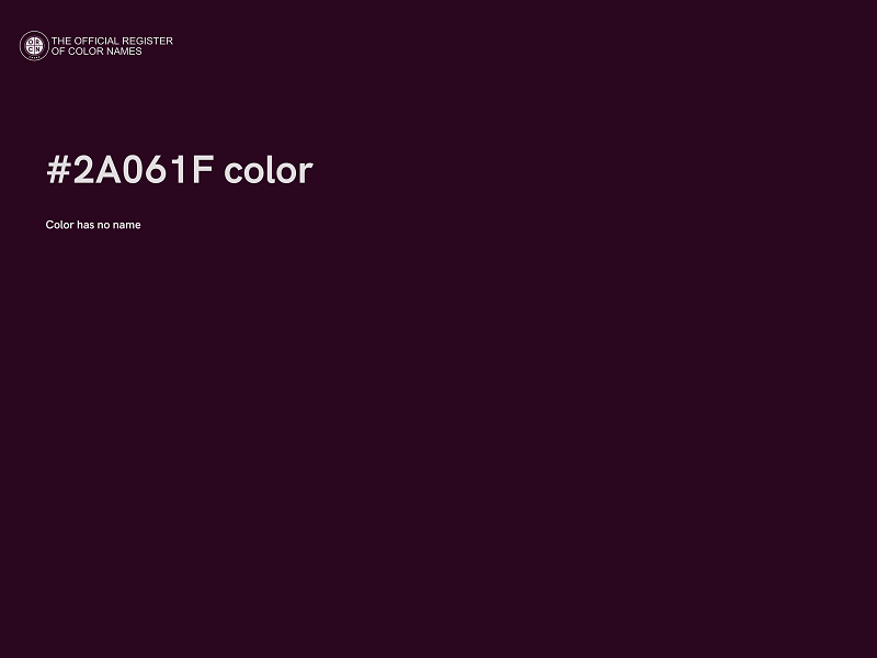 #2A061F color image