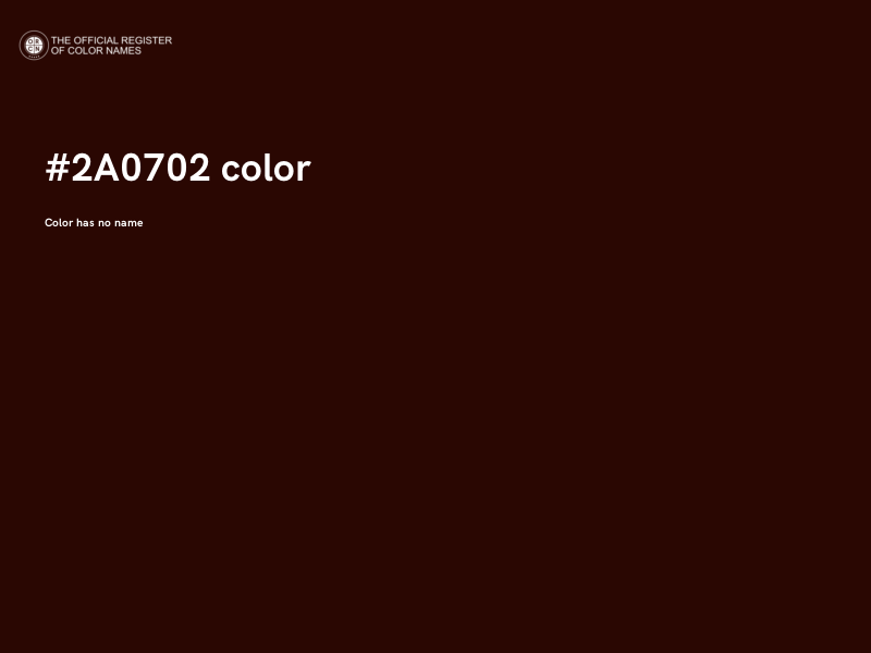#2A0702 color image