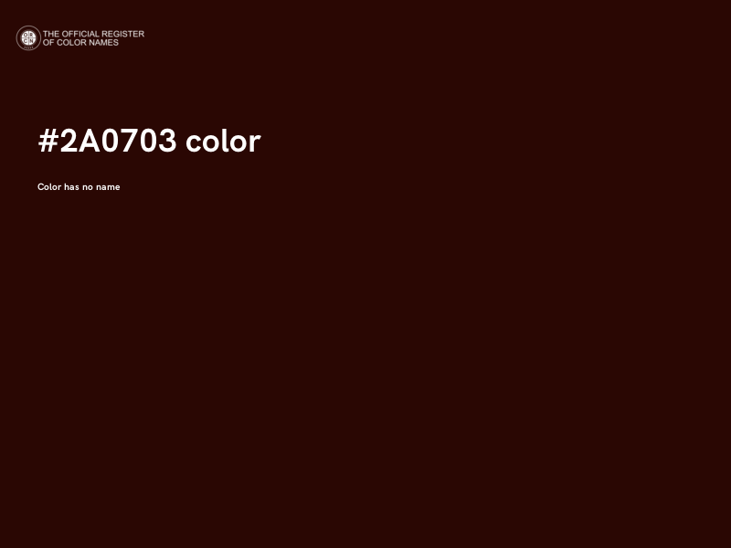 #2A0703 color image