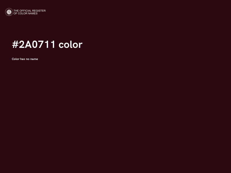 #2A0711 color image