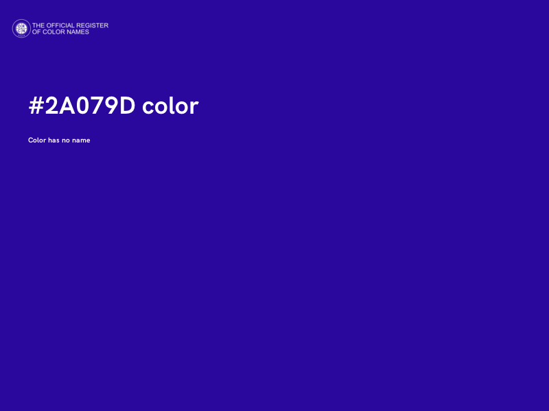 #2A079D color image