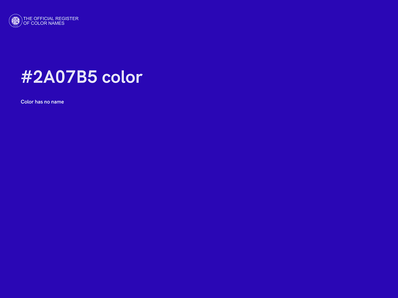 #2A07B5 color image
