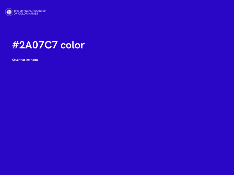 #2A07C7 color image