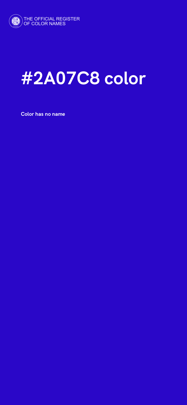 #2A07C8 color image
