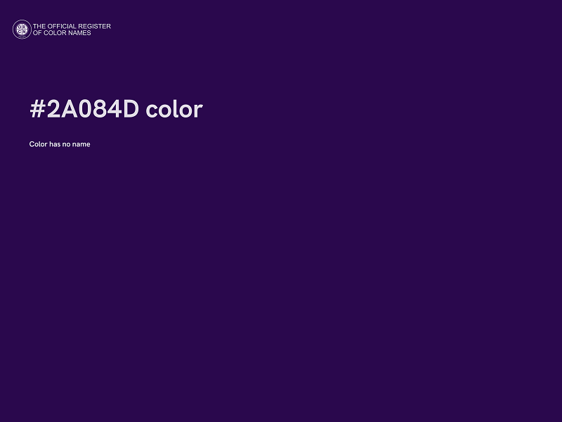 #2A084D color image