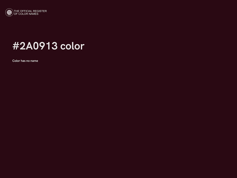 #2A0913 color image