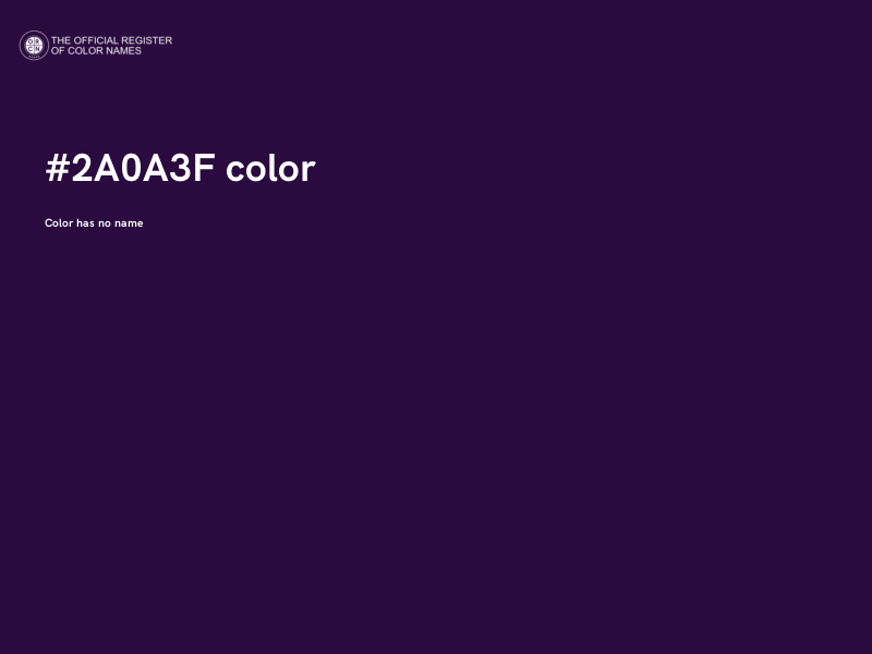 #2A0A3F color image