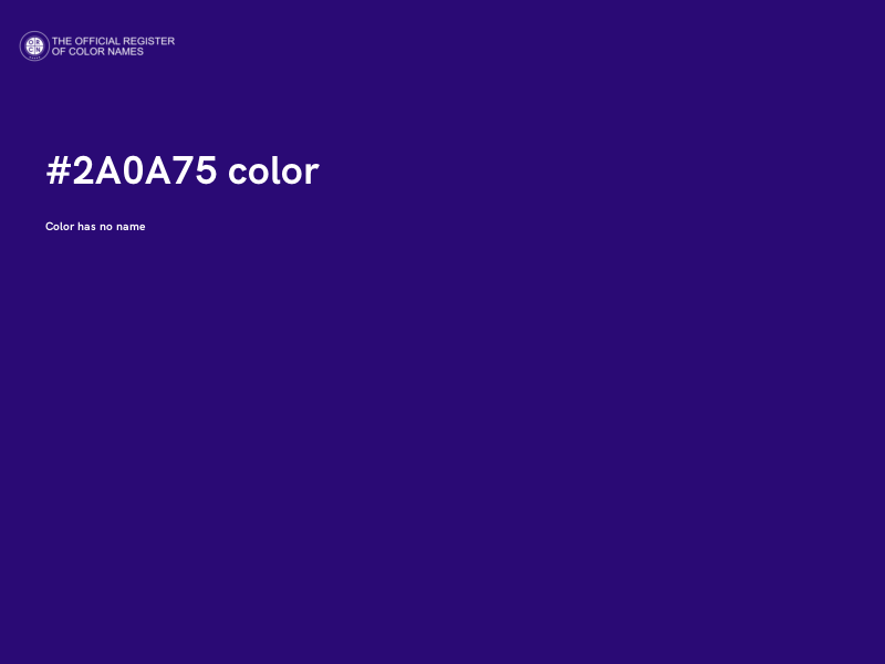 #2A0A75 color image