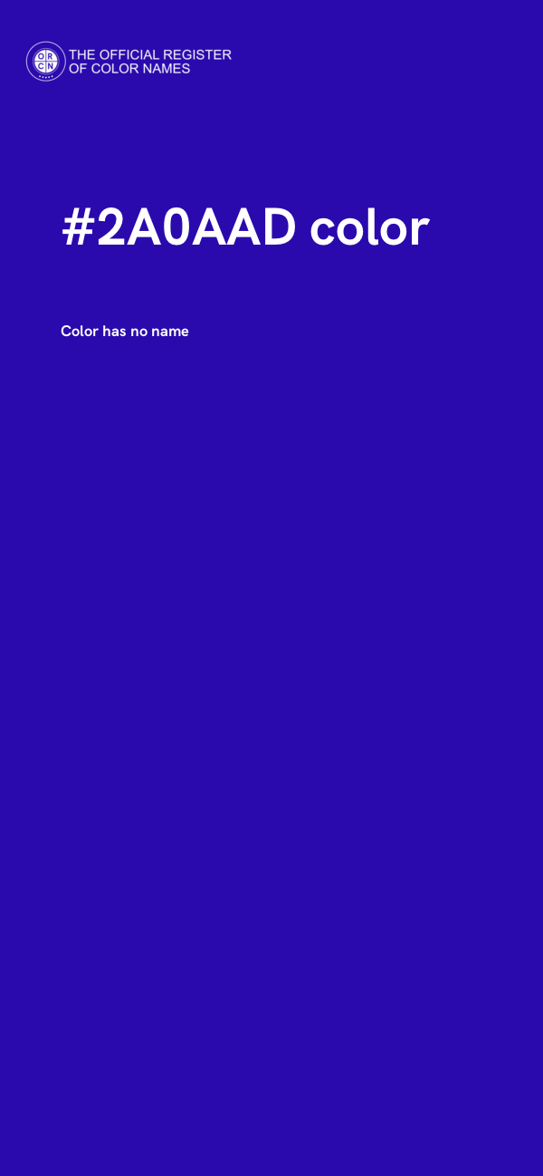 #2A0AAD color image