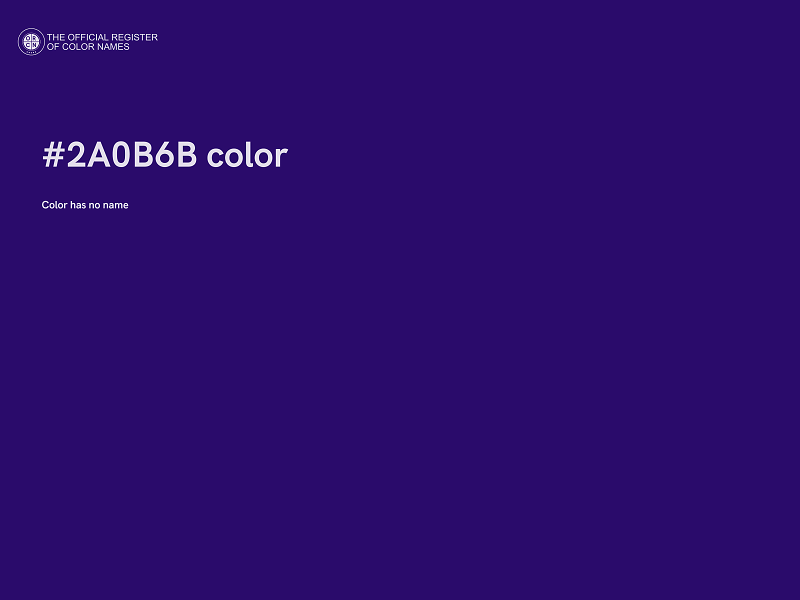 #2A0B6B color image