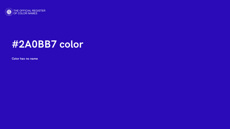#2A0BB7 color image