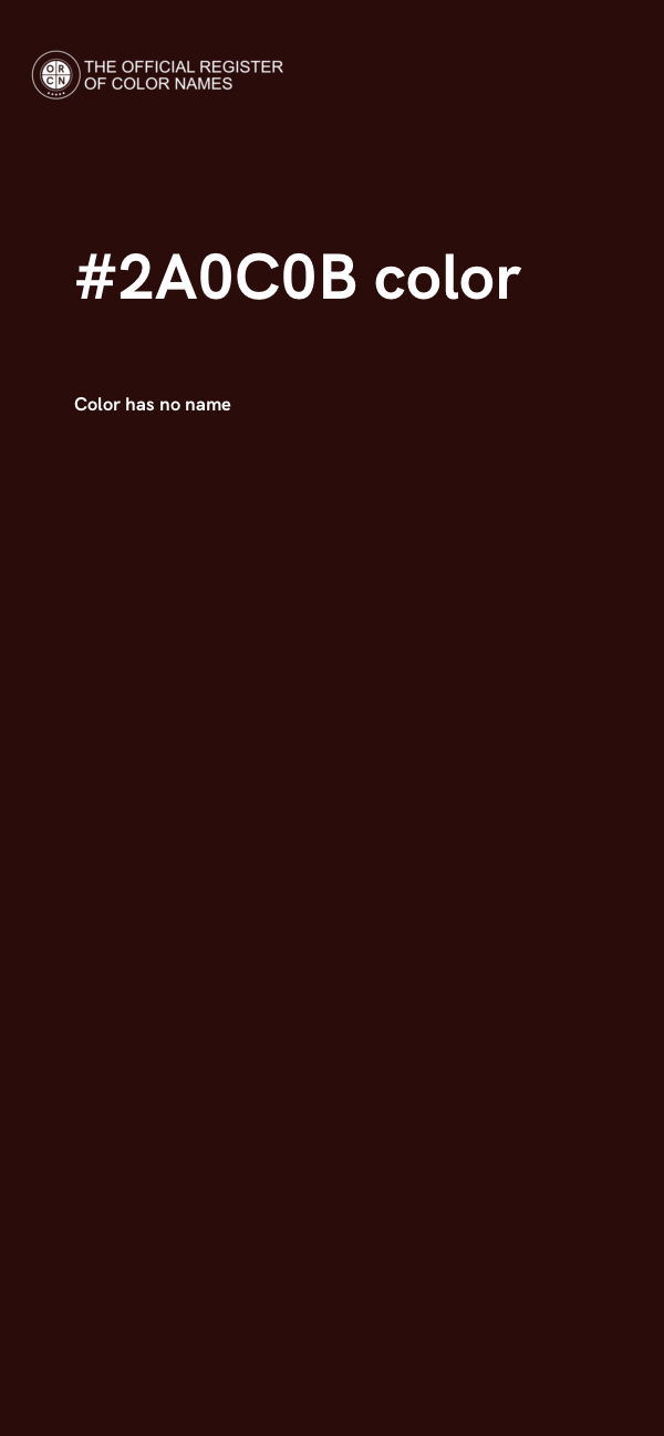 #2A0C0B color image