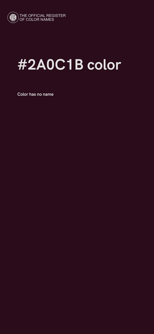 #2A0C1B color image