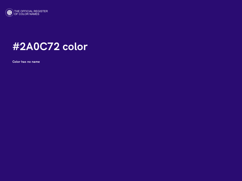 #2A0C72 color image