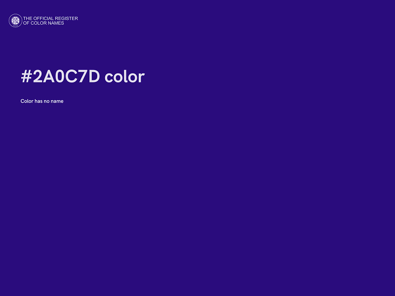 #2A0C7D color image
