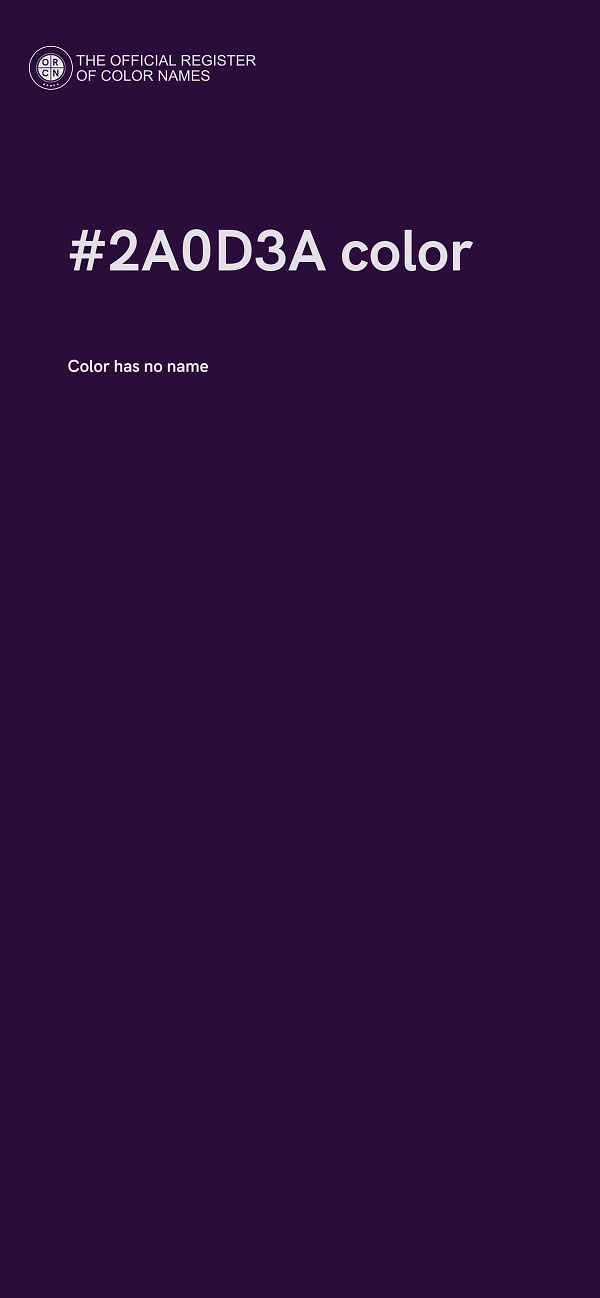 #2A0D3A color image